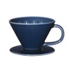 Hasami Ware Common 26026 Coffee Dripper, Navy, Diameter Approx. 5.3