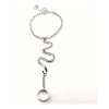 Pulsera Muñequera Moda Arnés Serpiente Cadenitas Anillo