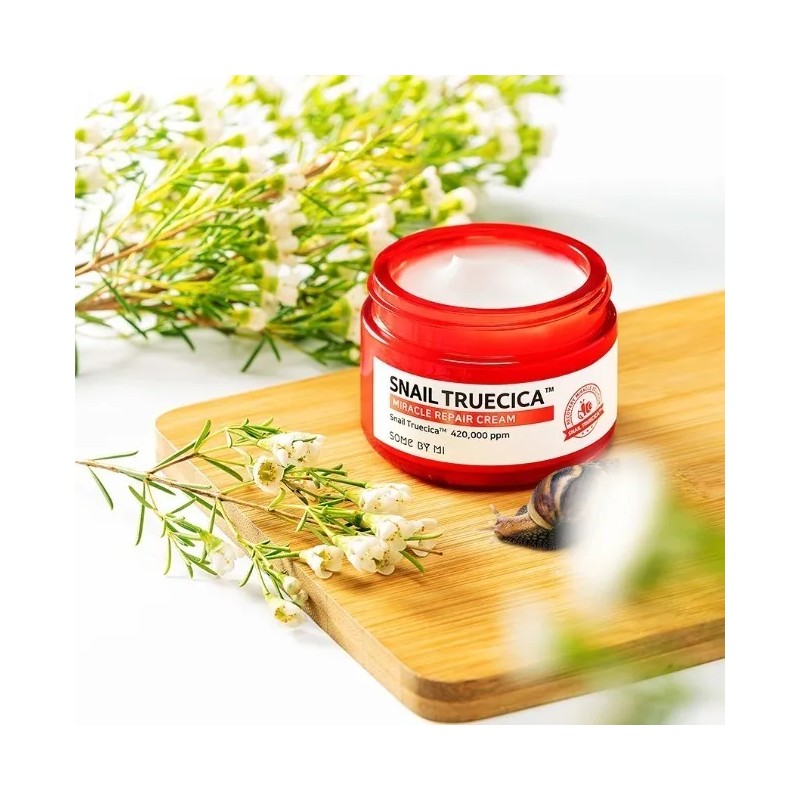 Crema Facial Some Snail Truecica Reparación Antiacné Manchas
