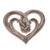 Wooden Sculpture Wall Art Handshake Craft Statue for Home Office