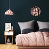 Abucaky Red Wine with Ripe Grapes Wall Clock Battery Operated