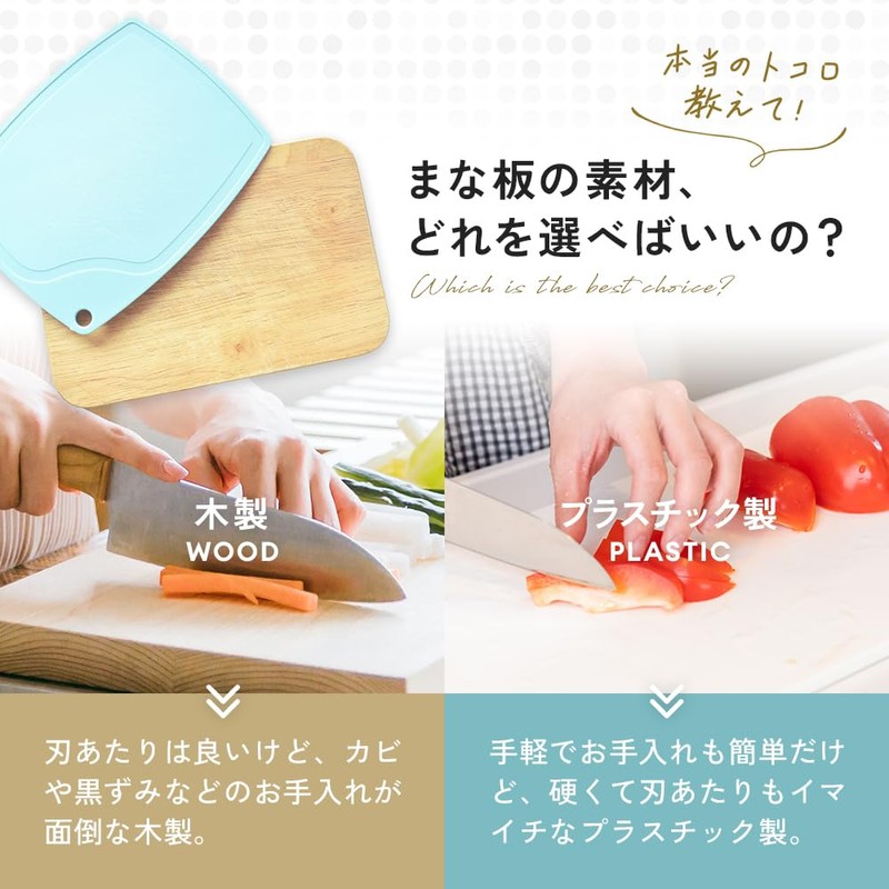 Aimedia Cutting Board, Round Cutting Board with Handle, Dishwasher Safe,