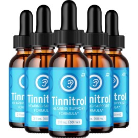 Tinnirol (5 Pack) Tinnitrol Healthy Ear Support Supplement – Tinnitrol Liquid Drops