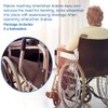 Wheelchair Brake Handle Extenders for 5/8" Tips - Upgrade Flat