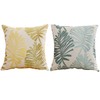 YunJeude 45x45cm Nordic 2 Pcs Cotton Linen Fashion Cute Leaf