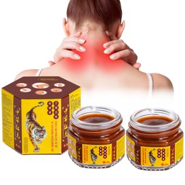 Red Tiger Salbe, 2PCS Red Tiger Cream Gegen Schmerzen Gelenk Knochen, Linderung Von Gelenkschmerzen für Taille/Arm/Hinterhand, Gelenk Muskel Schmerzen Schulter Beruhigende, Natürliche Inhaltsstoffe