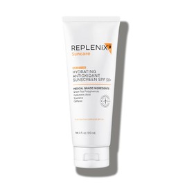 Protector solar facial hidratante y antioxidante Replenix SPF 50 plus, 4 oz.