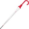 Rainy Days Umbrella Transparent Transparent Automatic (Red), red