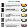 5-In-1 Electric Cheese Grater,300W Salad Maker,Electric Grater for Block Cheese,Kitchen