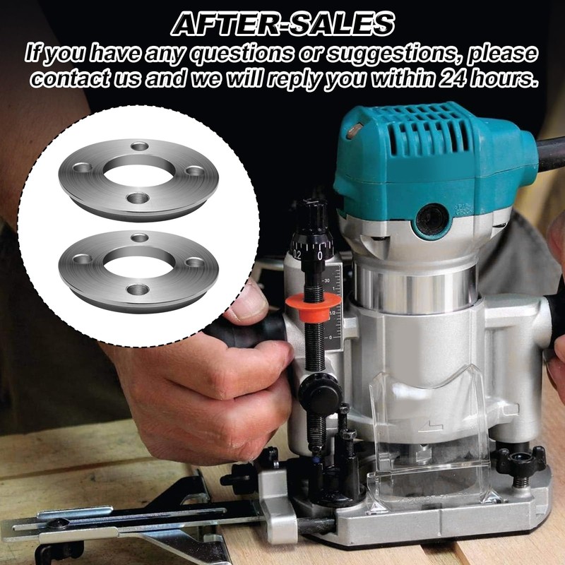 (2 Pack) Template Guide Adapter Compatible with Makita Router 3612B