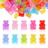 Qianyu Pack of 200 Acrylic Bears Candy Beads Colours Rubber