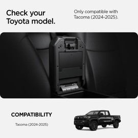 Spigen One-Touch Center Console Hidden Storage Box Designed for Toyota Tacoma 2025-2024