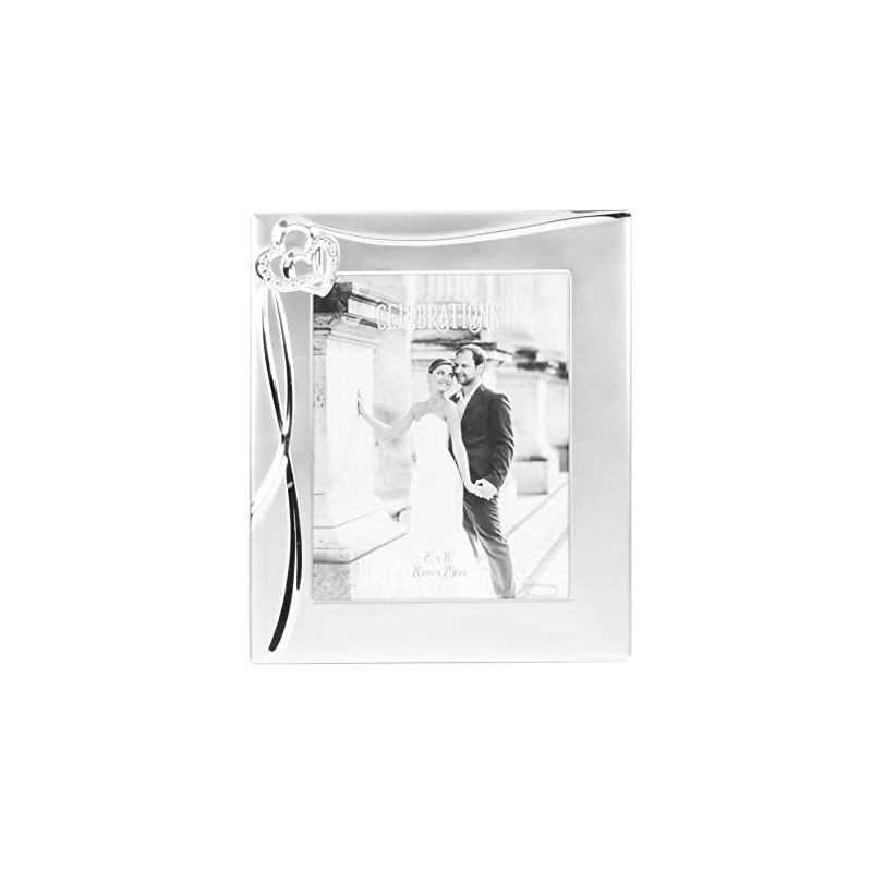 Silver Plated Photo Frame Wedding Anniversary 8" x 10" with