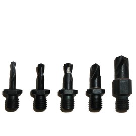 Drill Bits Short Length Threaded Shank, Stub Series Drill Bit Set 4 Tight Fit Tools 00134