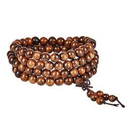 anzhongli Mala Beads Bracelet 108 6mm Prayer Beads Meditation Beads Elastic