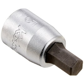 Koken 1/4 (6.35 mm) SQ. Hex Bit Socket, Total Length: 1.0 inches (25 mm), 0.2 inches (5 mm), 2010M.25-5
