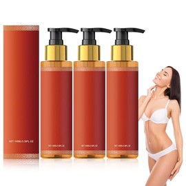 3Pcs Body Oil, Con Aceite de Rosa Mosqueta, Vitamina E y Aceite de Almendras, Aceite Hidratante y Reafirmante, Nutre y Mejora la Elasticidad de la... 