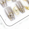 GIGIBO Nails #542 Nail Tips, Handmade, 10 Pieces, 3D Long,