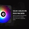 ID-COOLING NO-12015-XT-ARGB Case Fan 15mm Thickness PWM Fan ARGB Lighting