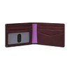 FOSSIL Bronson Front Pocket Wallet Bifold Eggplant, Aubergine