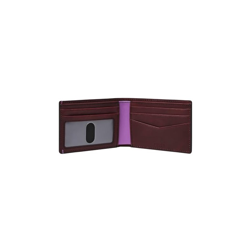 FOSSIL Bronson Front Pocket Wallet Bifold Eggplant, Aubergine