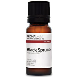 BIO - Black Spruce Essential Oil - 10mL - 100% Pure, Natural, Chemotyped and AB/Cosmos Certified - AROMA LABS (French Brand)