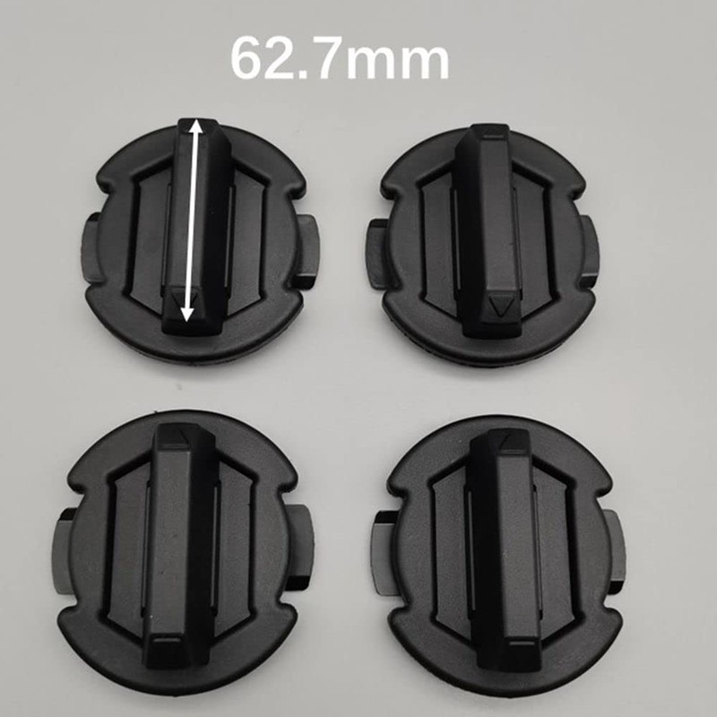 4 Black Floor Drain Plugs Compatible with Polaris Ranger General