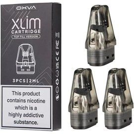 OXVA Xlim V3 Pods 0.8 Xlim v3 replacement pods 2ml Refillable Top Fill Vape Pod Cartridges Compatible with OXVA Xlim Pro 3, Xlim Pro 2, Xlim 3 Ultra & Xlim Series Kits, Mesh Coil,No Nicotine