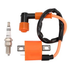 GOOFIT Ignition Kit With D8TC Spark Plug Replacement for CG 125 150cc 200cc 250cc ATV 4 Wheeler Dirt Bike Go Kart Moped Scooter