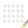 Clearhill 5mm 2Pin 20Pcs Transparent Solderless LED Light Strip Connectors,Strip