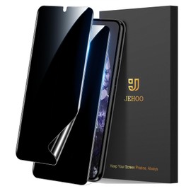 JEHOO [2 Pack] Pixel 8 Privacy Screen Protector Flexible TPU, Fingerprint Unlock, Scratch Resistant, Easy Installation, Case Friendly, Bubble Free