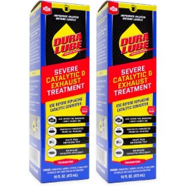 DURA LUBE 2 Pack Severe Catalytic and Exhaust Treatment Cleaner 16 Fl. oz.