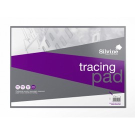 Silvine A3 Professional Tracing Pad. 50 Sheets of Quality Heavyweight Tracing Paper (90gsm) (A3)