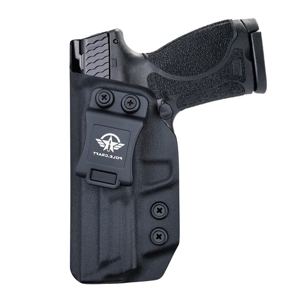 POLE.CRAFT M&P 2.0 Hoster, Kydex IWB Holster for Smith & Wesson M&P 9mm M2.0 4"/4.25" Pistol - Inside Waistband Concealed Holster M&P 9mm 2.0 Gun Accessories (Black, Left Hand)