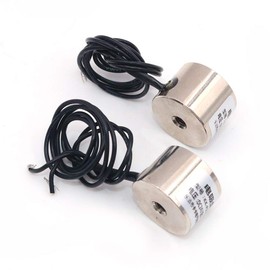 Namvo2pcs KK-P20/15 3KG Suction Electromagnet Solenoid DC 24V Lifting Holding Electromagnet Electro Electric Magnets