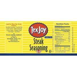 TexJoy Steak Seasoning No MSG 32 ounce