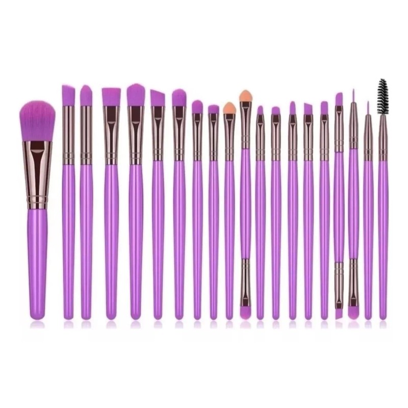 DFS Beauty Kit 20 Pz Brochas Maquillaje Para Rostro Dfg