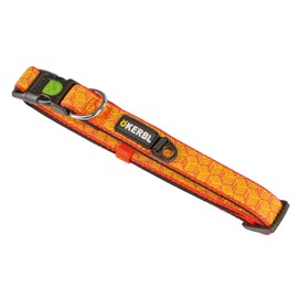 Kerbl Reflective Collar, 10 mm, Black/Orange