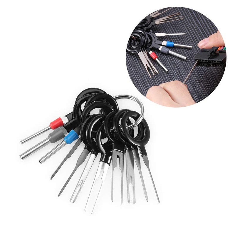 11 Pcs Terminal Removal Tool Auto Key Tool Pin Extraction