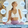 atnayo atnayo 2 Pcs Anxiety Necklace,Breathing Necklace, Stainless Steel Breathlace