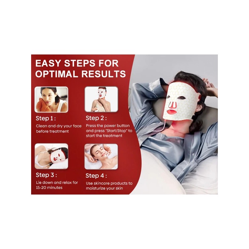 7 Colors Photon Face LED Mask Red Light Therapy for