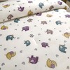 SDIII 3PCS Cute Elephant Cooling Comforter Full Size, Silky and