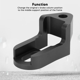 Lybunair V Brake Caliper Extension Adaptor Converts 451 to 406 Wheelsets for 20-Inch Bike Frames (Black)