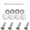 Set of 4 Stainless Steel Fasteners for License Plates, Frames,