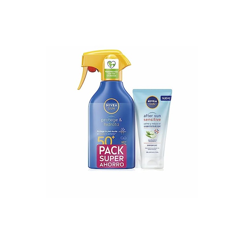 Sun Protege&HIDRATA PISTOLA SPF50 270 ml Solder Pack of 2