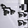Double Shower Head with Shower Shut-Off Valves,2 Shower Head for