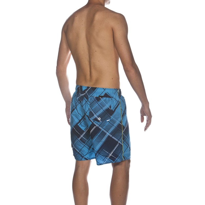 Arena Bemuda Men's Printed Check Swimming Shorts