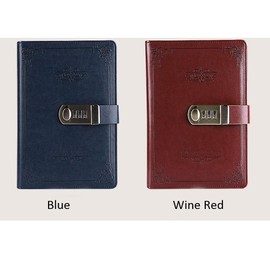 Yakri New Arrival Vintage Note Book Password Creative Password Journal with Lock/Diary Book With Notepad TPN109, Black