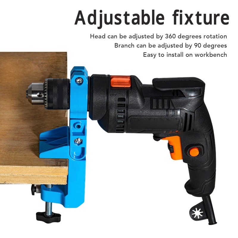 Generic Electric Angle Bench Drill Holder, 360° Adjustable Drill Stand,