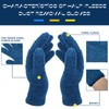 BLMHTWO 2 Pairs Microfiber Dusting Gloves Washable Microfiber Gloves Mitt
